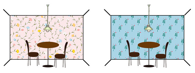 壁紙やインテリアの模様替え